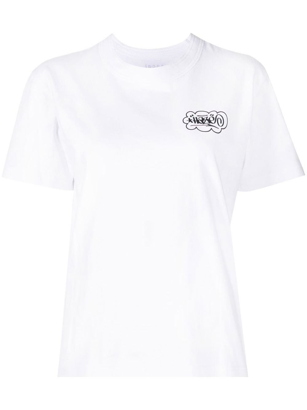 sacai T-Shirt mit grafischem Print - Weiß von sacai