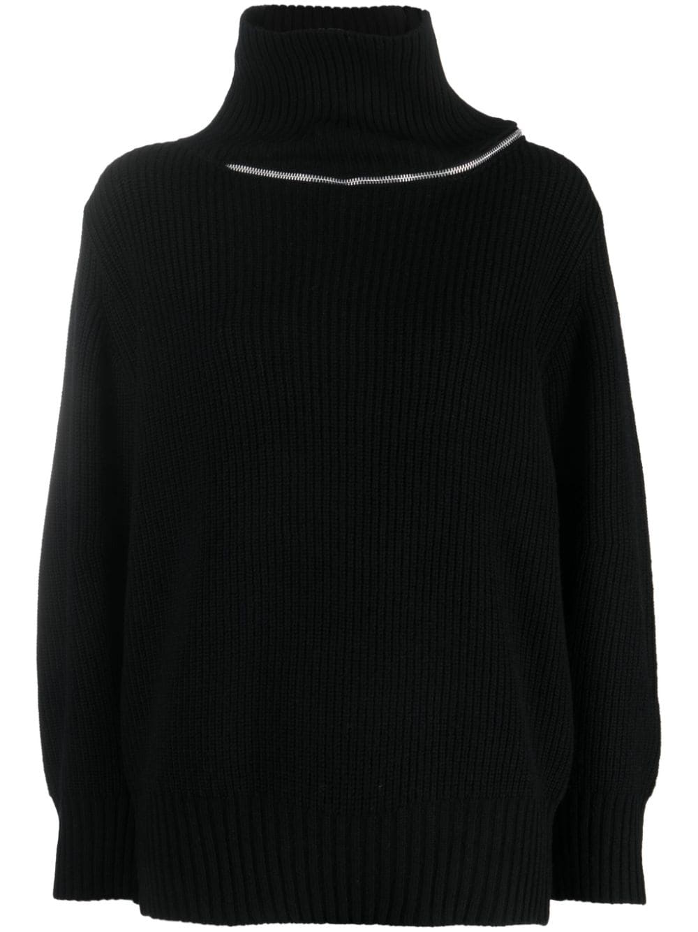 sacai Pullover mit Reißverschlussdetail - Schwarz von sacai