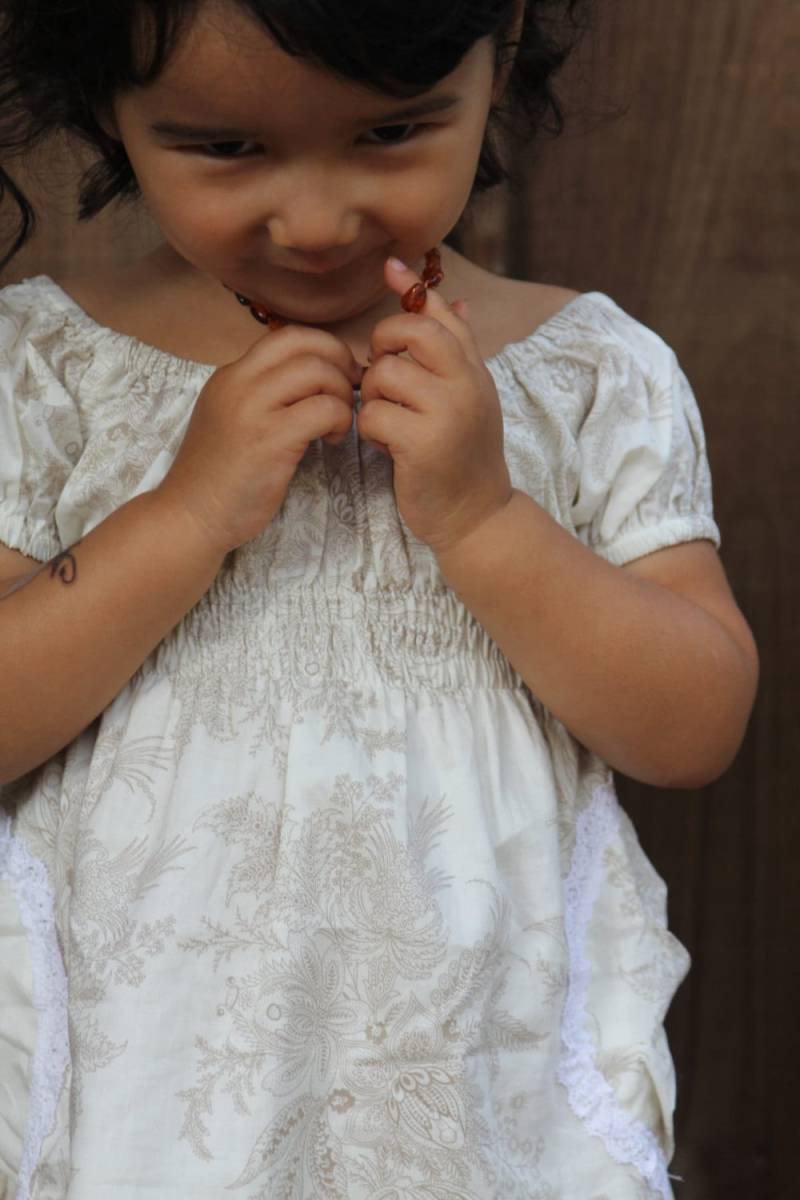 Perfektes Bauernkleid Für Baby Mädchen/Feines Baumwollkleid Den Sommer von sacredcloth