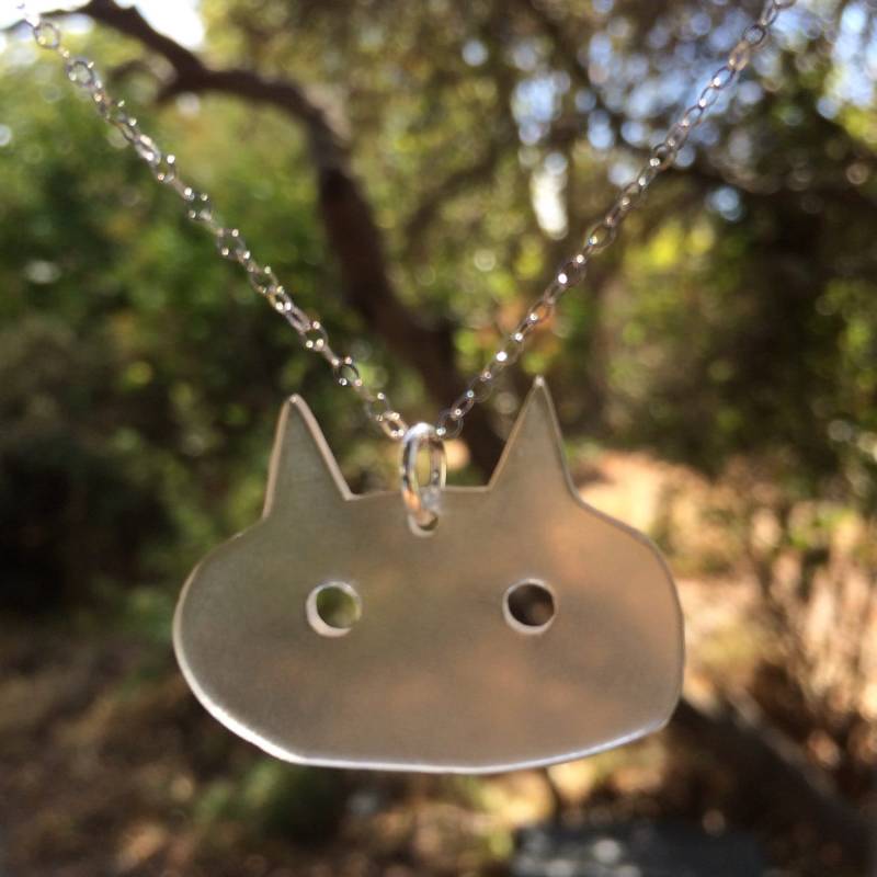 Katze-Halskette/Tolle Farbe Schmuck, Schlichtes Design, Leicht Zu Tragen, Tierfreund Charmehalskette, Durchscheinend Lucite Spaß Und Langlebig von sacredlaughter