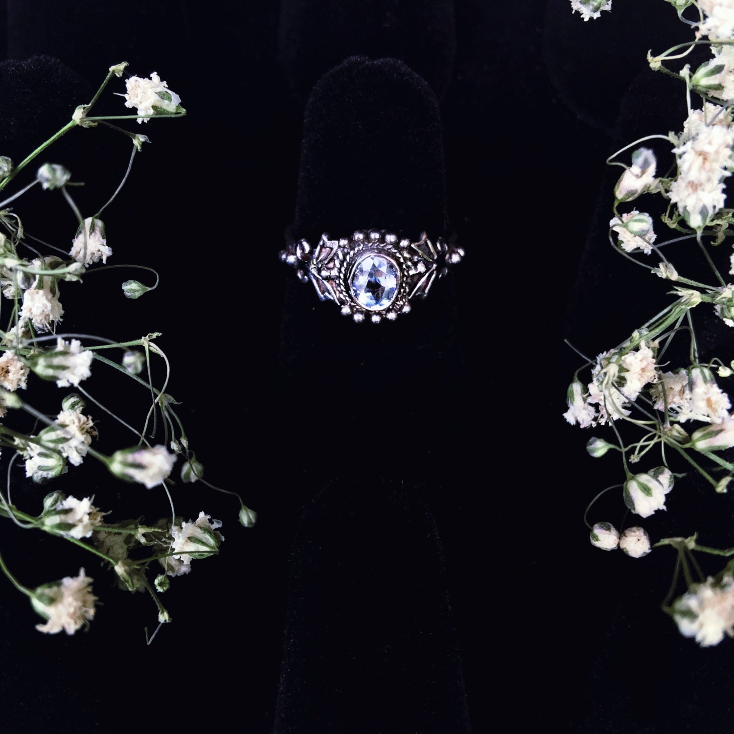 Saphir Sterling Silber Ring Größe 5 von sacredsterlingrings