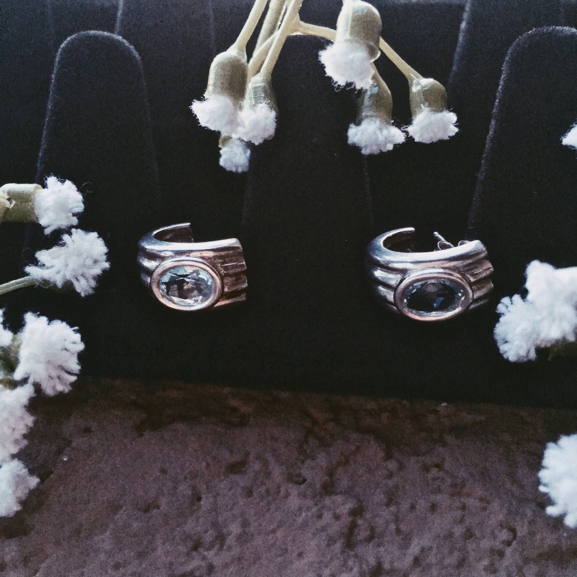 Sapphire Ohrring Verschlüsse von sacredsterlingrings