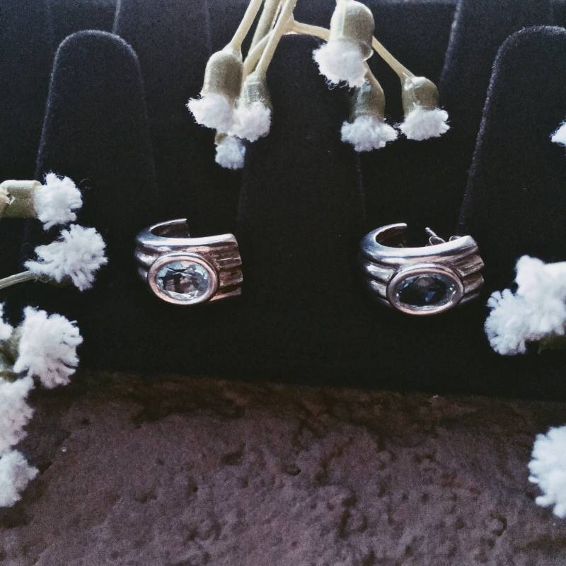 Sapphire Ohrring Verschlüsse von sacredsterlingrings