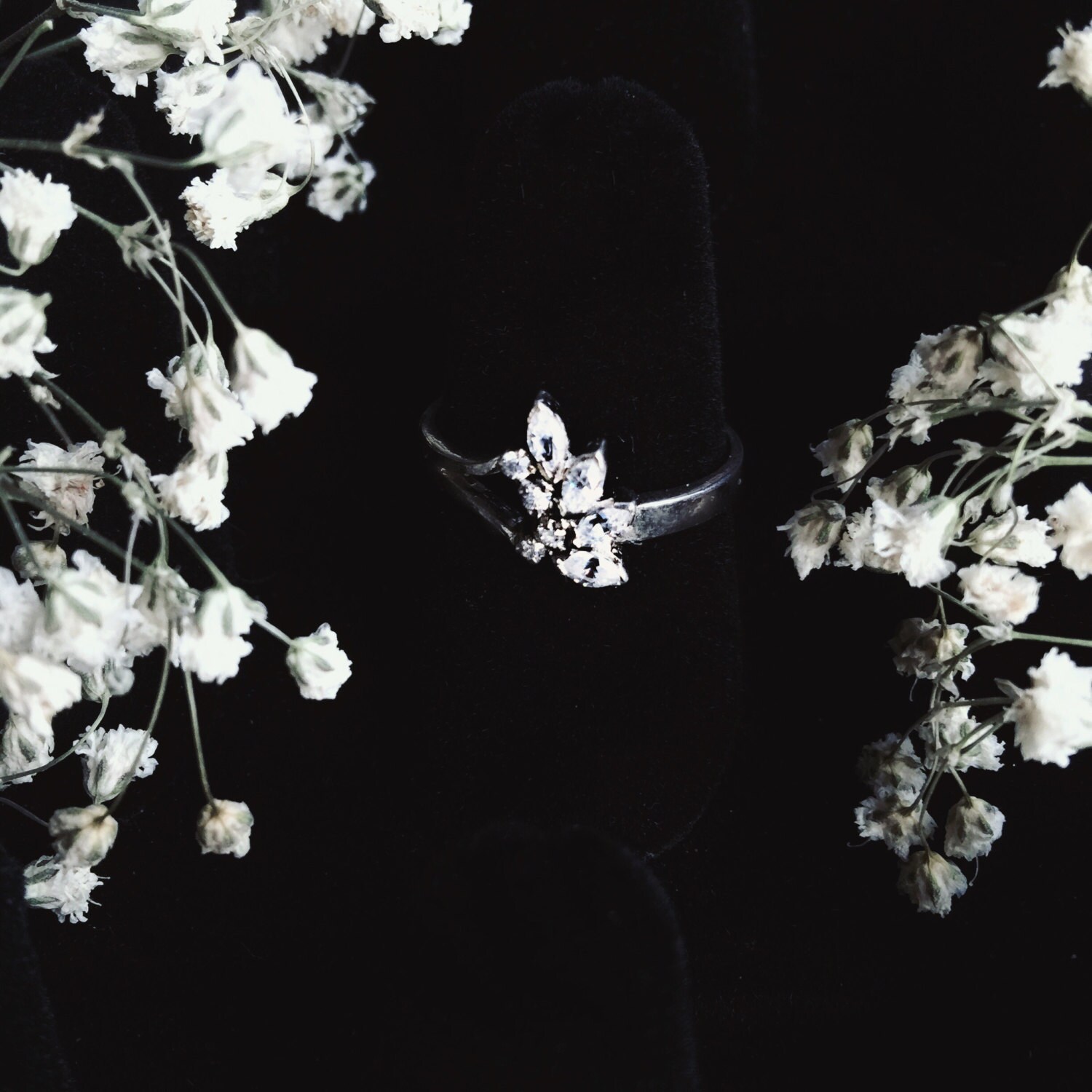 Zirkon Edelstein Sterling Silber Ring Größe 6 von sacredsterlingrings