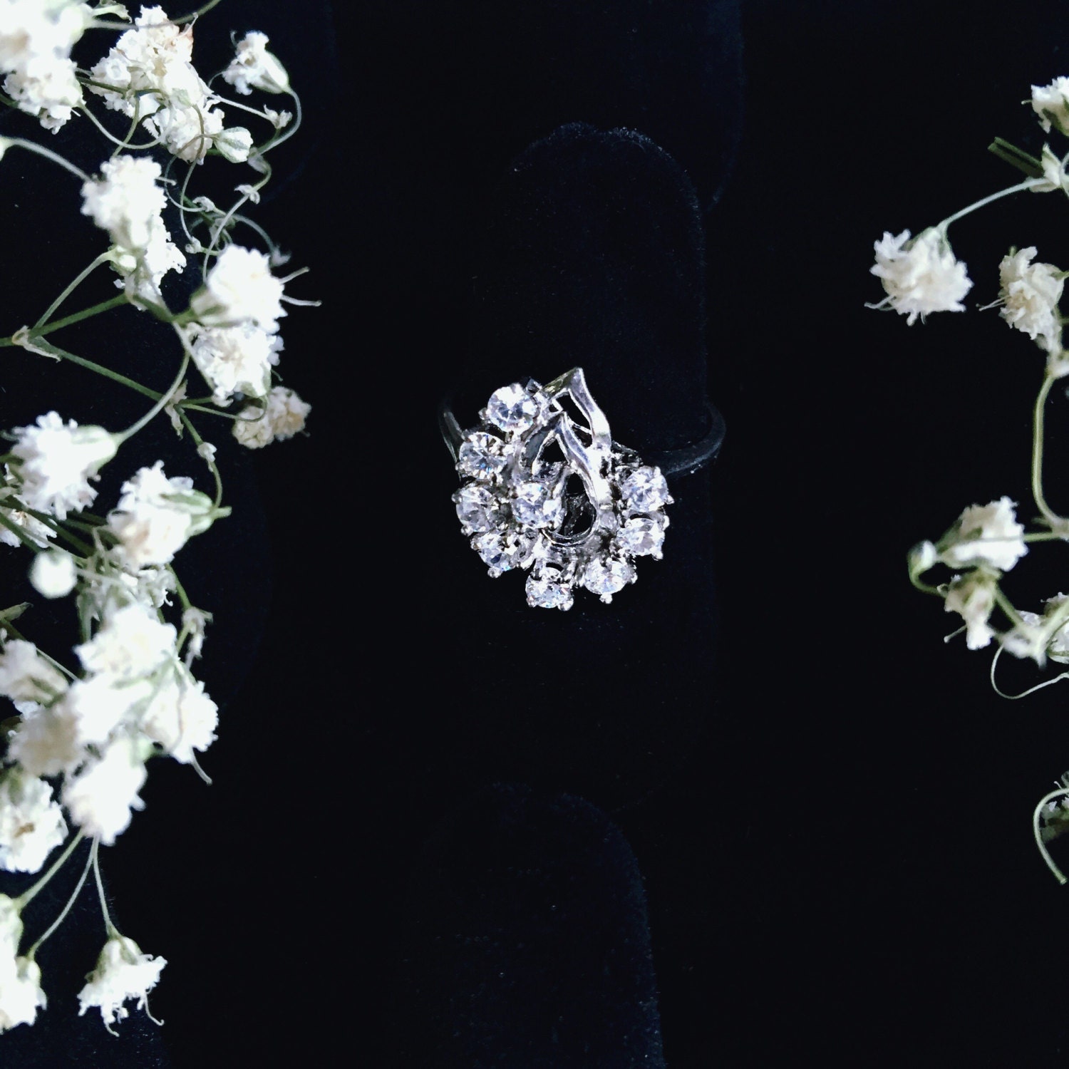 Zirkon Sterling Silber Ring Größe 6 von sacredsterlingrings