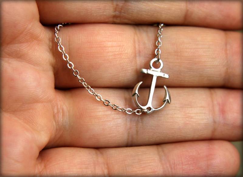 Ankernmasse in Matte Silber Oder Gold, Erhältlich Seitenanker Drop-Anker, Nautical Jewelry, Schiffsteg, Seitenankerschmuck von saffronandsaege