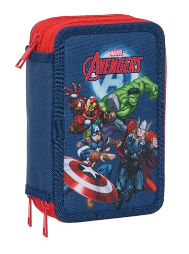 Avengers Schulmäppchen mit 37 Utensilien, Kindermäppchen, ideal für Kinder von 5 bis 14 Jahren, bequem und vielseitig, Qualität und Widerstandsfähigkeit, 12,5 x 5,5 x 19,5 cm Avengers Schulmäppchen mit 37 Utensilien, Kindermäppchen, ideal für Kinder von 5 bis 14 Jahren, bequem und vielseitig, Qualität und Widerstandsfähigkeit, 12,5 x 5,5 x 19,5 cm von safta