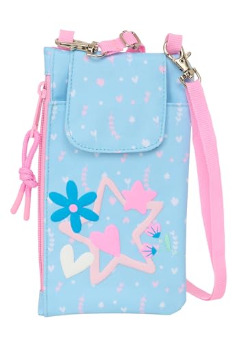 BLACKFIT8 SMILE - Geldbörse für Handy, bequem und vielseitig, Qualität und Widerstandsfähigkeit, 19 x 10 cm, Hellblau/Hellrosa, M, Casual BLACKFIT8 SMILE - Geldbörse für Handy, bequem und vielseitig, Qualität und Widerstandsfähigkeit, 19 x 10 cm, Hellblau/Hellrosa, M, Casual von safta