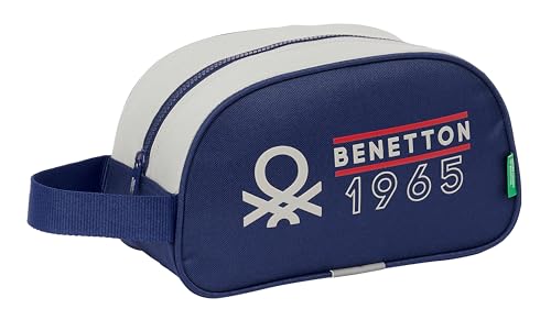 Benetton Varsity Schultasche für Kinder, mittelgroß, mit Griff, Kulturbeutel für Kinder, anpassbar an den Wagen, einfache Reinigung, bequem und vielseitig, Qualität und Widerstandsfähigkeit, 26 x 12 x von safta