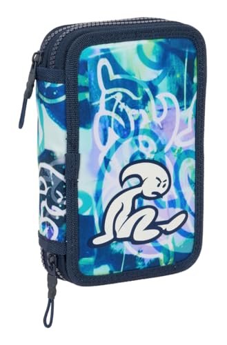 Safta El Kook Schulmäppchen für Kinder, Federmäppchen mit Farben, mit 29 nützlichen Utensilien, ideal für Kinder von 5 bis 14 Jahren, bequem und vielseitig, Qualität und Widerstandsfähigkeit, 12,5 x 4 von safta