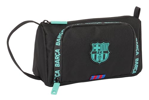 F.C. Barcelona, 3. Ausrüstung, Federmäppchen mit leerer ausklappbarer Tasche, Federmäppchen für Kinder, ideal für Schulkinder, vielseitig einsetzbar, Qualität und Stärke, 20 x 8,5 x 11 cm, Schwarz, F.C. Barcelona, 3. Ausrüstung, Federmäppchen mit leerer ausklappbarer Tasche, Federmäppchen für Kinder, ideal für Schulkinder, vielseitig einsetzbar, Qualität und Stärke, 20 x 8,5 x 11 cm, Schwarz, von safta