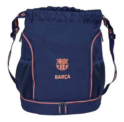 F.C.BARCELONA 2nd Equipacion Rucksack, ideal für Kinder verschiedener Altersgruppen, bequem und vielseitig, Qualität und Widerstandsfähigkeit, 34 x 15 x 43 cm von safta