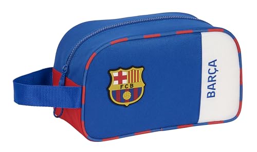 FC Barcelona Kulturtasche für Kinder, 2. Team, mittelgroß, mit Griff, Kulturbeutel für Kinder, anpassbar an den Kinderwagen, ideal für Kinder von 5 bis 14 Jahren, bequem und vielseitig, 26 x 12 x 15 von safta