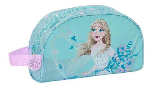 Frozen II Hello Spring Kulturbeutel, groß für Kinder, anpassbar an den Kinderwagen, ideal für Kinder von 5 bis 14 Jahren, bequem und vielseitig, Qualität und Widerstandsfähigkeit, 26 x 16 x 9 cm, von safta