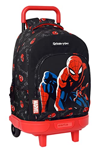 MOCHILA GDE. C/RUEDAS COMPACT EXTRAIBLE SPIDER-MAN "HERO" von safta