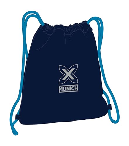 MUNICH NAUTIC Großer flacher Rucksack, Rucksack, ideal für Kinder unterschiedlichen Alters, bequem und vielseitig, Qualität und Widerstandsfähigkeit, 35 x 40 cm, Marineblau, marineblau, Estándar, von safta