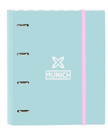 München HEAVEN Ordner mit 4 Ringen, 35 cm, mit 100 A4-Blättern, ideal für Kinder verschiedener Altersgruppen, bequem und vielseitig, Qualität und Widerstandsfähigkeit, 27 x 3,5 x 32 cm, Himmelblau, München HEAVEN Ordner mit 4 Ringen, 35 cm, mit 100 A4-Blättern, ideal für Kinder verschiedener Altersgruppen, bequem und vielseitig, Qualität und Widerstandsfähigkeit, 27 x 3,5 x 32 cm, Himmelblau, von safta