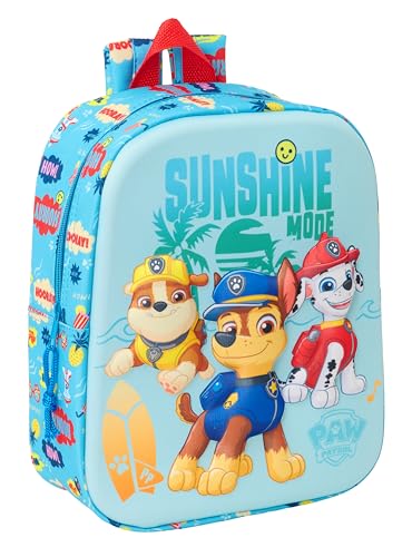 Paw Patrol 3D Kindergartenrucksack, anpassbar an den Wagen, einfache Reinigung, ideal für Kinder verschiedener Altersgruppen, bequem und vielseitig, Qualität und Widerstandsfähigkeit, 22 x 10 x 27 cm Paw Patrol 3D Kindergartenrucksack, anpassbar an den Wagen, einfache Reinigung, ideal für Kinder verschiedener Altersgruppen, bequem und vielseitig, Qualität und Widerstandsfähigkeit, 22 x 10 x 27 cm von safta