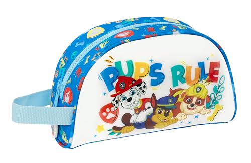 PAW Patrol Pups Rule - Kindermaterial, ideal für Kinder, bequem und vielseitig, Qualität und Widerstandsfähigkeit, blau, Estándar, Große Kosmetiktasche PAW Patrol Pups Rule - Kindermaterial, ideal für Kinder, bequem und vielseitig, Qualität und Widerstandsfähigkeit, blau, Estándar, Große Kosmetiktasche von safta