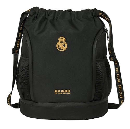 Real Madrid 3. Ausrüstung, Rucksack, ideal für Kinder unterschiedlichen Alters, bequem und vielseitig, Qualität und Widerstandsfähigkeit, 34 x 15 x 43 cm, Schwarz, Schwarz, Estándar, Casual Real Madrid 3. Ausrüstung, Rucksack, ideal für Kinder unterschiedlichen Alters, bequem und vielseitig, Qualität und Widerstandsfähigkeit, 34 x 15 x 43 cm, Schwarz, Schwarz, Estándar, Casual von safta