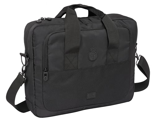 Real Madrid Premium - Laptop- oder Tablet-Tasche bis 39,6 cm (15,6 Zoll), Rucksack, ideal für verschiedene Altersgruppen, bequem und vielseitig, Qualität und Widerstandsfähigkeit, 40 x 9 x 33 cm, von safta