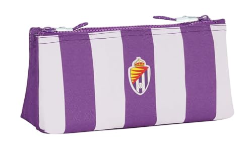 Real Valladolid Schultasche für Kinder, mit einfachem Reißverschluss, ideal für Kinder unterschiedlichen Alters, bequem und vielseitig, Qualität und Widerstandsfähigkeit, 22 x 8 x 10 cm, Violett, von safta