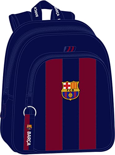 Rucksack für Kinder, Adapt.Wagen F.C.Barcelona, 1. Team, 23/24, Marineblau/Rot, Estándar, Casual von safta