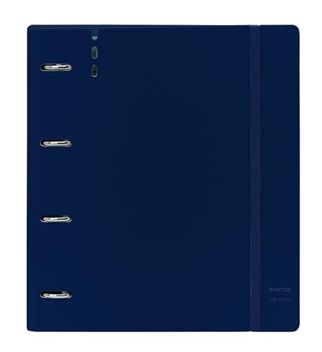 SAFTA Ringbuch mit 4 Ringen, 35 mm, mit Nachfüllung, mit 100 A4-Blättern, ideal für Kinder verschiedener Altersgruppen, bequem und vielseitig, Qualität und Widerstandsfähigkeit, 27 x 4 x 32 cm, von safta