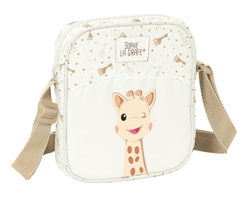 SOPHIE LA GIRAFE HONEY Kleine Umhängetasche für Kinder, ideal für Kinder von 5 bis 14 Jahren, bequem und vielseitig, Qualität und Widerstandsfähigkeit, 16 x 4 x 18 cm, Hellbeige, Hellbeige, Estándar, SOPHIE LA GIRAFE HONEY Kleine Umhängetasche für Kinder, ideal für Kinder von 5 bis 14 Jahren, bequem und vielseitig, Qualität und Widerstandsfähigkeit, 16 x 4 x 18 cm, Hellbeige, Hellbeige, Estándar, von safta