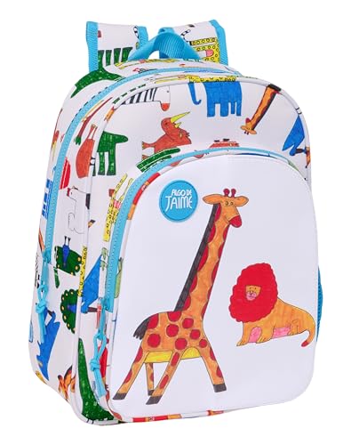 Safta ALGO DE JAIME Kinderrucksack, anpassbar an den Wagen, einfache Reinigung, ideal für Kinder unterschiedlichen Alters, bequem und vielseitig, Qualität und Widerstandsfähigkeit, 26 x 11 x 34 cm, von safta