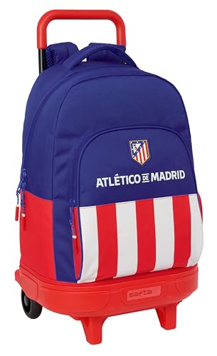 Safta ATLÉTICO DE MADRID Großer Rucksack mit Rädern, kompakt, abnehmbar, ideal für Kinder verschiedener Altersgruppen, bequem und vielseitig, Qualität und Widerstandsfähigkeit, 33 x 22 x 45 cm, Rot Safta ATLÉTICO DE MADRID Großer Rucksack mit Rädern, kompakt, abnehmbar, ideal für Kinder verschiedener Altersgruppen, bequem und vielseitig, Qualität und Widerstandsfähigkeit, 33 x 22 x 45 cm, Rot von safta