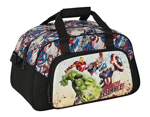 Safta AVENGERS FOREVER Sporttasche, Rucksack, ideal für Kinder unterschiedlichen Alters, bequem und vielseitig, Qualität und Widerstandsfähigkeit, 40 x 23 x 24 cm, mehrfarbig, bunt, Estándar, Casual von safta