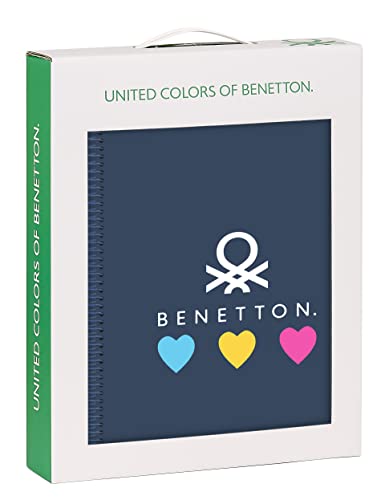 Safta BENETTON Love - Geschenkset, Geschenkbox, 3er-Pack, Schreibwaren-Set, spezielles Geschenk, ideal für Kinder und Jugendliche, 28 x 6 x 35 cm, Marineblau, marineblau, Estándar, Casual von safta