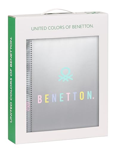 Safta M588 Benetton Varsity Geschenkset, Geschenkset, 3er-Pack, Schreibwarenset, besonderes Geschenk, 28 x 6 x 35 cm, marineblau/grau, Unisex, Kinder, 3 Stück, silber, Estándar, Casual von safta