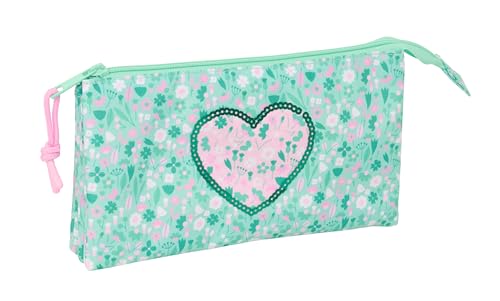 Safta Cuore Federmäppchen für Kinder, ideal für Kinder im Schulalter, bequem und vielseitig, Qualität und Widerstandsfähigkeit, 22 x 3 x 12 cm, Minzgrün, M, Casual Safta Cuore Federmäppchen für Kinder, ideal für Kinder im Schulalter, bequem und vielseitig, Qualität und Widerstandsfähigkeit, 22 x 3 x 12 cm, Minzgrün, M, Casual von safta