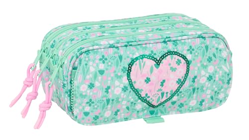 Safta Cuore Großes Federmäppchen für Kinder, ideal für Kinder im Schulalter, bequem und vielseitig, Qualität und Widerstandsfähigkeit, 21,5 x 8 x 10 cm, Minzgrün, M, Casual Safta Cuore Großes Federmäppchen für Kinder, ideal für Kinder im Schulalter, bequem und vielseitig, Qualität und Widerstandsfähigkeit, 21,5 x 8 x 10 cm, Minzgrün, M, Casual von safta