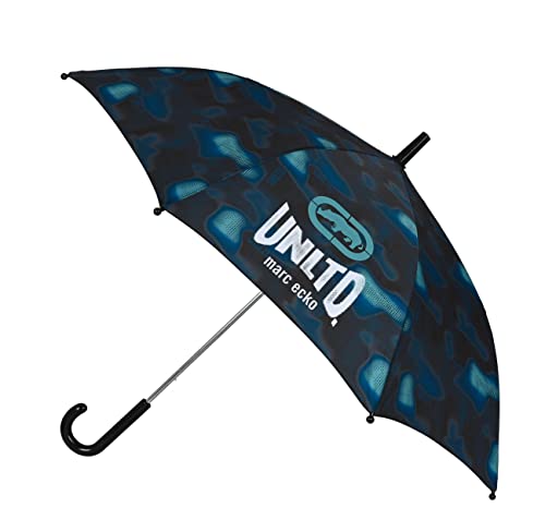 Safta ECKO UNLTD Manueller Regenschirm, 48 cm, Nomad, schwarz/blau, único, Bohemien von safta