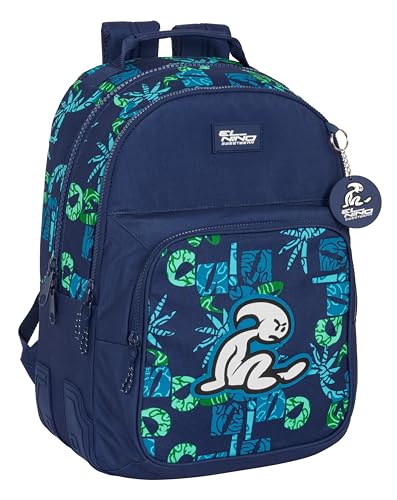 Safta EL KIND GLASSY Schulrucksack, ideal für Kinder unterschiedlichen Alters, bequem und vielseitig, Qualität und Widerstandsfähigkeit, 32 x 15 x 42 cm, Marineblau, marineblau, Estándar, Casual von safta