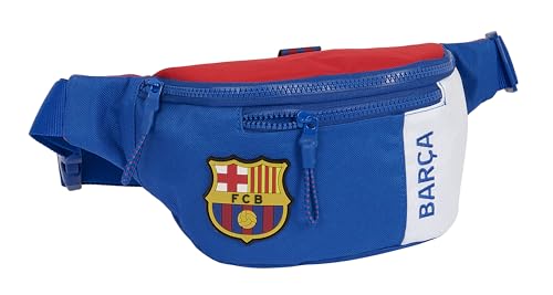 Safta F.C. Barcelona, 2. Ausrüstung, Gürteltasche mit Außentasche, ideal für Jugendliche und Kinder unterschiedlichen Alters, bequem und vielseitig, Qualität und Widerstandsfähigkeit, 23 x 9 x 12 cm, von safta