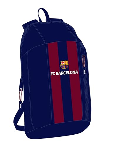 safta F.C. Barcelona Mini-Rucksack für den täglichen Gebrauch, ideal für Kinder verschiedener Altersgruppen, bequem und vielseitig, Qualität und Widerstandsfähigkeit, 22 x 10 x 39 cm, von safta