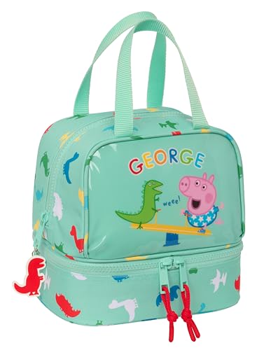 Safta George Lunchbox, hochwertige Qualität, maximale Beständigkeit, für Lebensmittel, Erholung, Snack und Frühstück, 20 x 15 x 20 cm, Mintgrün, Minzgrün, Estándar, Casual von safta