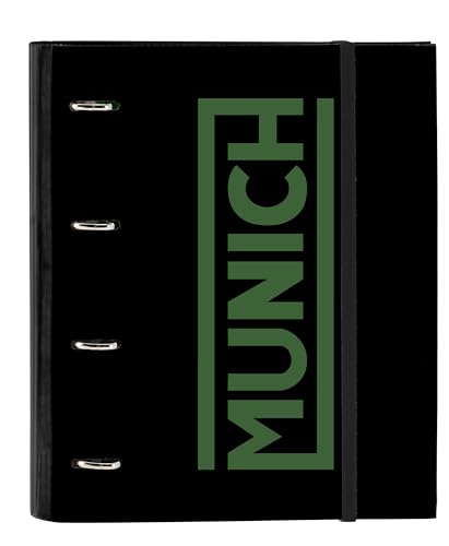 Safta -M666A München Caviar-Ordner mit 4 Ringen, 35 cm, mit 100 Blatt A4, ideal für Kinder unterschiedlichen Alters, bequem und vielseitig, Qualität und Stärke, 27x3.5x32cm, schwarz, Standard Safta -M666A München Caviar-Ordner mit 4 Ringen, 35 cm, mit 100 Blatt A4, ideal für Kinder unterschiedlichen Alters, bequem und vielseitig, Qualität und Stärke, 27x3.5x32cm, schwarz, Standard von safta