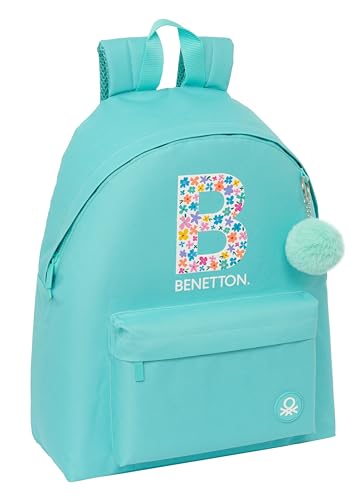 Safta M774 KAPPA Kinderrucksack Daypack Kinderrucksack, hohe Qualität, maximale Widerstandsfähigkeit, bequem und vielseitig, 33 x 15 x 42 cm, Grau Unisex Kinder (1 Stück), Minzgrün, Pastellfarben, von safta