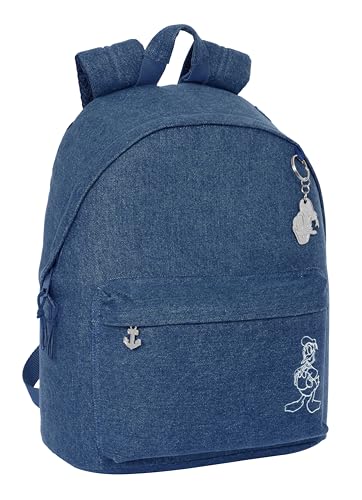 Safta M819 Jugendrucksack für 35,6 cm (14,1 Zoll), ideal für Jugendliche unterschiedlichen Alters, bequem und vielseitig, Qualität und Stärke, 31 x 16 x 41 cm, Unisex, Kinder, Jeansblau, Estándar, von safta