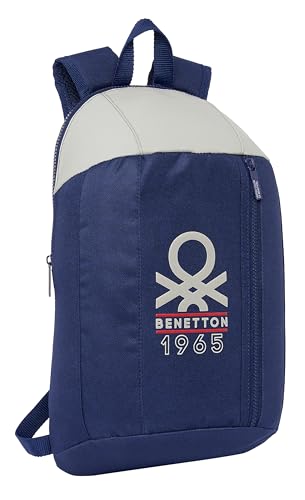 Safta M821a EL KIND Bahia Mini-Rucksack für den täglichen Gebrauch, ideal für Kinder unterschiedlichen Alters, bequem und vielseitig, Qualität und Widerstandsfähigkeit, 22 x 10 x 39 cm, Blau Unisex von safta