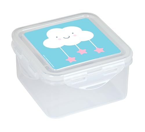 Safta M916 Vorschule Nube-Lunchbox, Aufbewahrungsbox, Lebensmittelhalter, Qualität und maximale Stärke, Erholung, 13 x 13 x 7,5 cm, Pastellblau, Unisex Kinder, Standard, babyblau, Estándar, Casual von safta