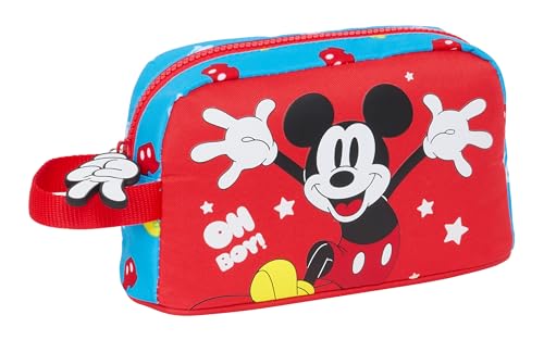 Safta MICKEY Mouse Thermo-Frühstücksständer, Thermo-Frühstücksständer, Thermo-Frühstück, Thermo-Frühstückshalter, Thermo-Tasche, Tasche, 21,5 x 6,5 x 12 cm, Blau/Rot, blau/rot, Estándar, Casual von safta