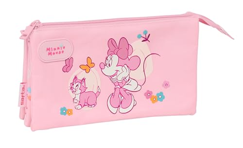 Safta Minnie Mouse Baby Federmäppchen, dreifach, für Kinder, ideal für Kinder im Schulalter, bequem und vielseitig, Qualität und Widerstandsfähigkeit, 22 x 3 x 12 cm, hellrosa, M, Casual Safta Minnie Mouse Baby Federmäppchen, dreifach, für Kinder, ideal für Kinder im Schulalter, bequem und vielseitig, Qualität und Widerstandsfähigkeit, 22 x 3 x 12 cm, hellrosa, M, Casual von safta
