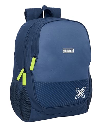 Safta Munich Blue Indigo Schulrucksack für Kinder, ideal für Kinder verschiedener Altersgruppen, bequem und vielseitig, Qualität und Widerstandsfähigkeit, 32 x 16 x 44 cm, Indigoblau, M, Casual Safta Munich Blue Indigo Schulrucksack für Kinder, ideal für Kinder verschiedener Altersgruppen, bequem und vielseitig, Qualität und Widerstandsfähigkeit, 32 x 16 x 44 cm, Indigoblau, M, Casual von safta