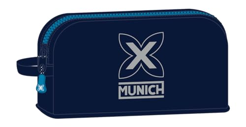 Safta Munich Nautic - Thermo-Frühstückstasche, Thermoskanne, Mäppchen, Qualität und maximale Widerstandsfähigkeit, für Mahlzeiten, Freizeit, 21,5 x 6,5 x 12 cm, Marineblau, Marineblau, Estándar, von safta